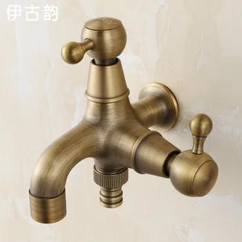 

Antique Multi-function Faucet , Washing Machine , Mop Pool , Dual-use Copper 4-point Bayonet . European Steel Ball Spool