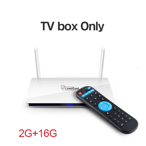 Leadcool Android tv Box 8,1 8G 16G RK3229 Mali400MP поддержка 4K 2,4G Wifi HDMI 2,0 Leadcool Smart tv Box медиаплеер для ТВ-приставки - Цвет: Only 2G 16G Box