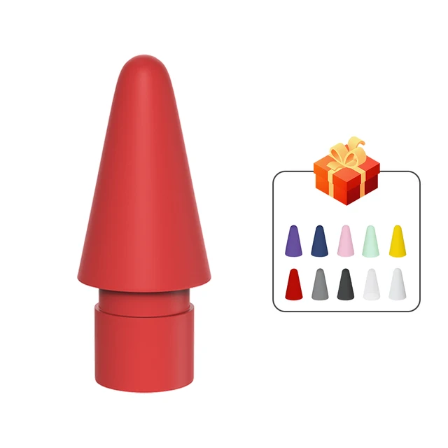 For Apple Pencil Tip Spare Nib Replacement Tip For Apple Pencil 1st 2nd Generation For Punta Apple Pencil 2nd Nib Stylus Pen Tip 1Pcs - Red