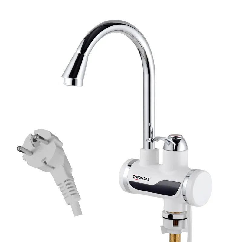 

220V Kitchen Instant Electric Water Heater Faucet Hot Water Heater LED EU plug Tankless Instantaneous Cold Heating Tap