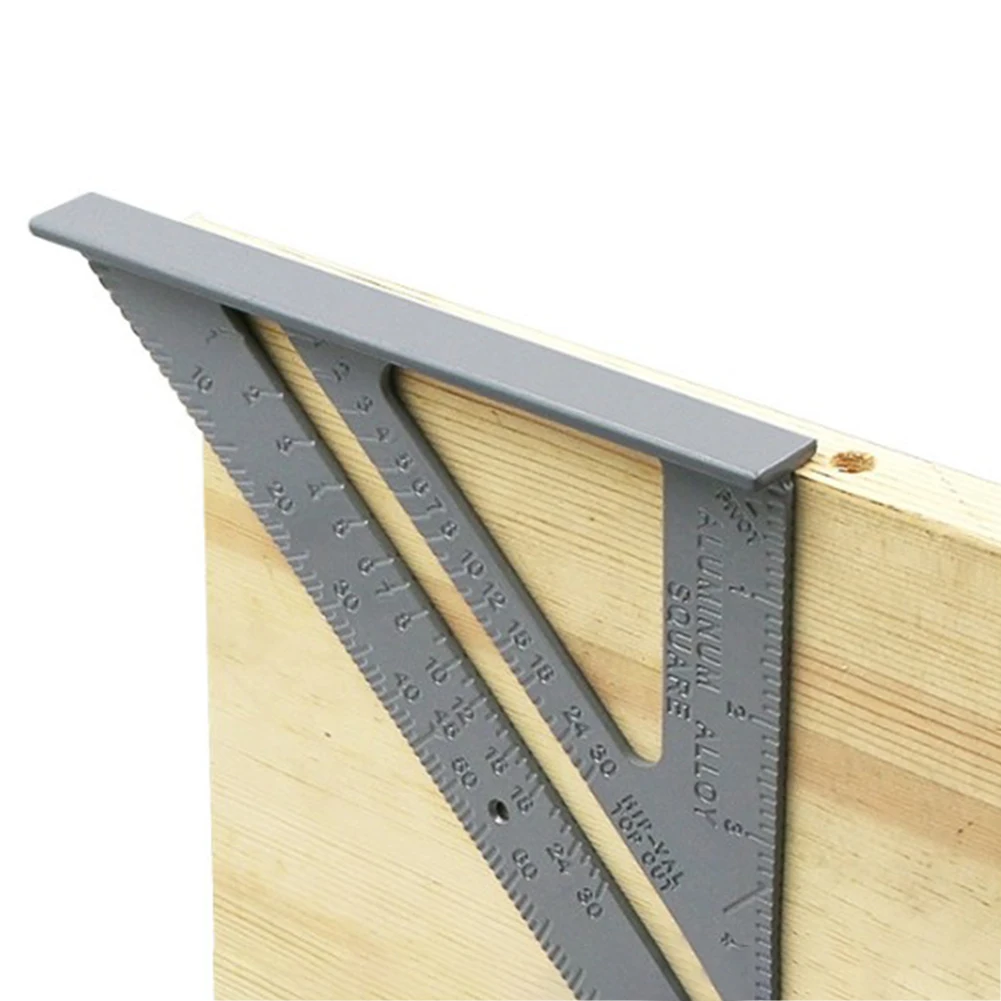Triangle Square Ruler 90 Degree Angle Ruler Measurement Tool 7&rdquo; Stainless Steel Metal