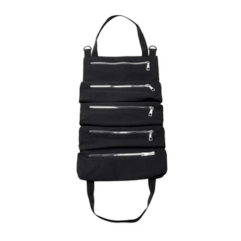 

Zipper Pouch Storage Bags Multifunction Car Rear Seat Hanging Tools Storage Bags Canvas Toolkit Sundries Portable Organizer