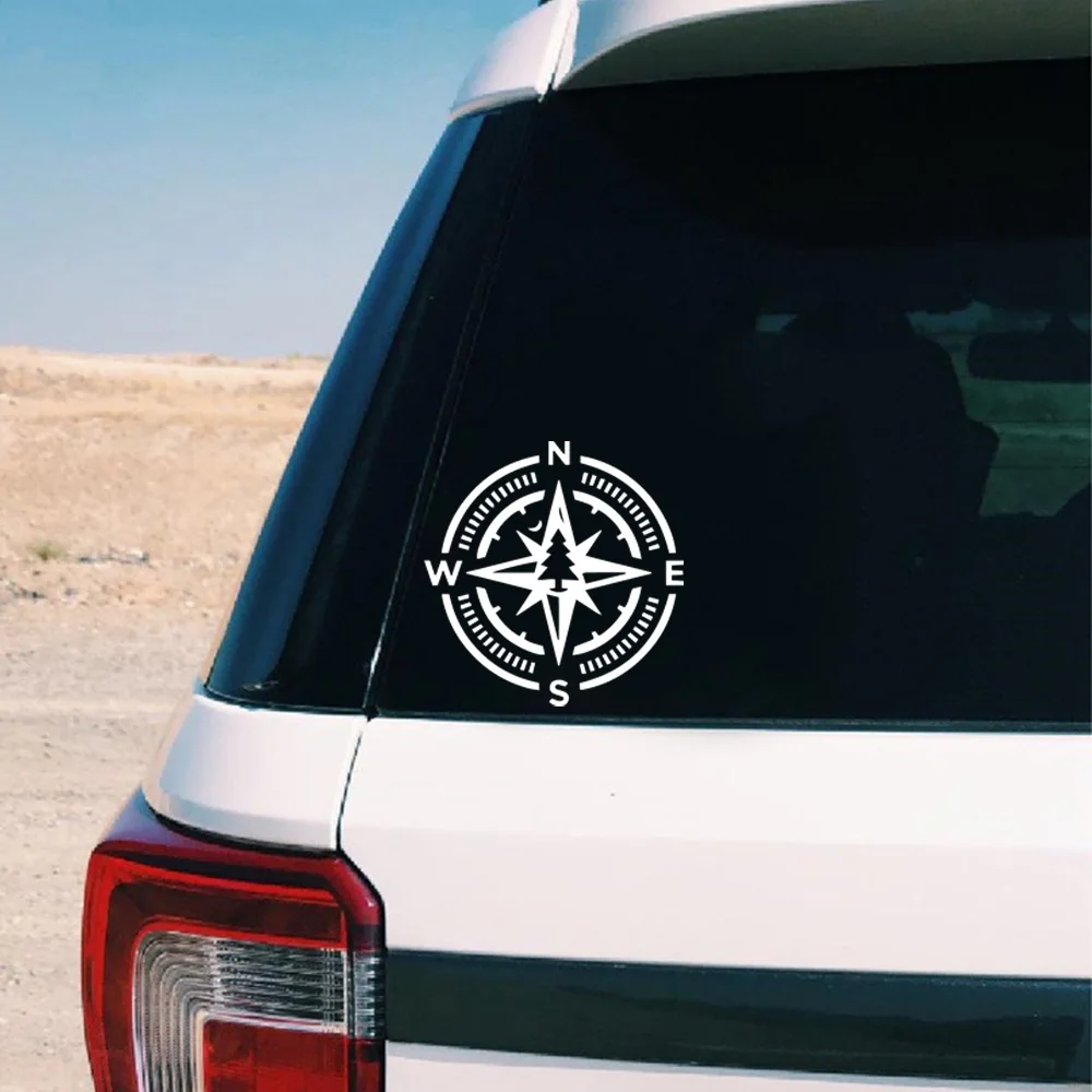 

Cartoon Compass Car Decal Funny Colorful Car Stickers Auto Automobile Decals