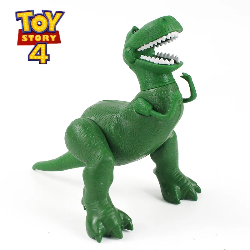 Figuras de acción de Disney Toy Story 4 Rex, el dinosaurio verde de 22cm, minimodelo de Pvc, muñecas con patas, juguetes móviles para regalo para niños