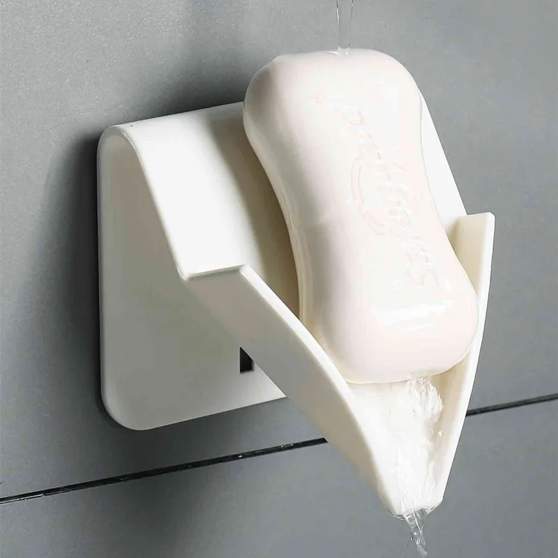 

Multifunction Wall Adhesive Storage Plate Desktop Phone Anti Slip Stand Bathroom Shower Soap Holder Tray Drain Dish Rack Hook