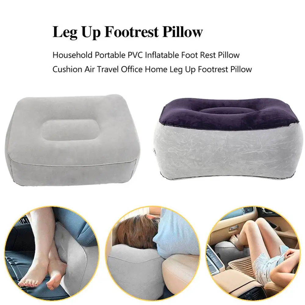 Soft Footrest Pillow PVC Inflatable Foot Rest Pillow Cushion Air Travel Office Home Leg Up Relaxing Feet Tool Soft Footrest Pillow PVC Inflatable Foot Rest Pillow Cushion Air Travel Office Home Leg Up Relaxing Feet Tool