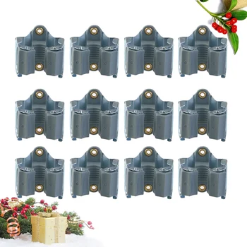 

12PCS Mop and Broom Holder Practical Useful Convenient Broom Hanger Storage Rack for Bathroom
