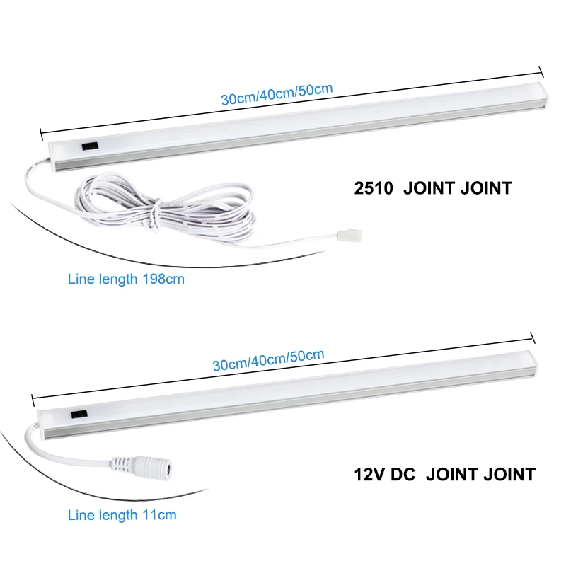 5W/6W/7W światła podszawkowe LED ręcznie Sweep przełącznik lampa z czujnikiem ruchu PIR pod szafka led światła do kuchni LED lampki nocne