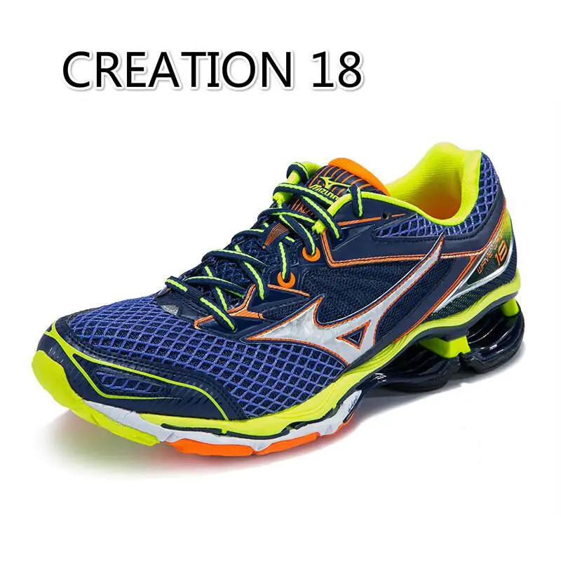 Оригинальные Mizuno Wave Creation Rider Sky Pro спортивная обувь для мужчин поддержка подушки спортивная обувь кроссовки для бега - Цвет: J1GR160182