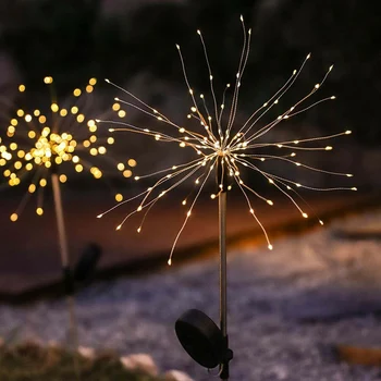 

Solar Fairy Lights Stake Outdoor Garden Paths Lawn Decoration LED Lamp Yard MDJ998