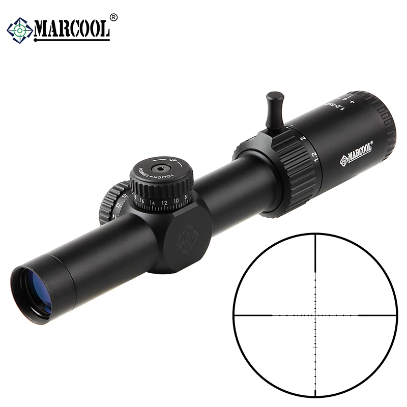 Compact Marcool HD1.2-6X24 Airsoft Hunting Riflescopes 30mm Tube Tactical Air Rifle Optical Sight .223 AR15 .5.56 PCP pneumatics | Спорт и