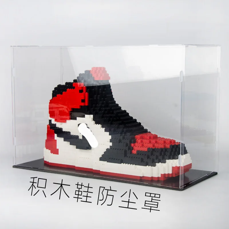 

Hot AJaj Lightning Sneaker Basketball Sport Shoe Building Blocks Mini Bricks Assemable DIY Collection Toys for Boys Friends Kids
