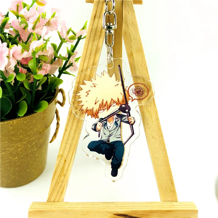 Аниме My Hero Academy брелок Midoriya Izuku Tokoyami Fumikage Todoroki Shouto Bakugou Katsuki акриловый брелок милый мультфильм