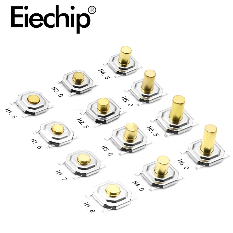 4*4*1.5mm key micro-motion waterproof copper sheet Tact switch Button Service Micro Switch Phone/Computer/TV electronic | Электронные