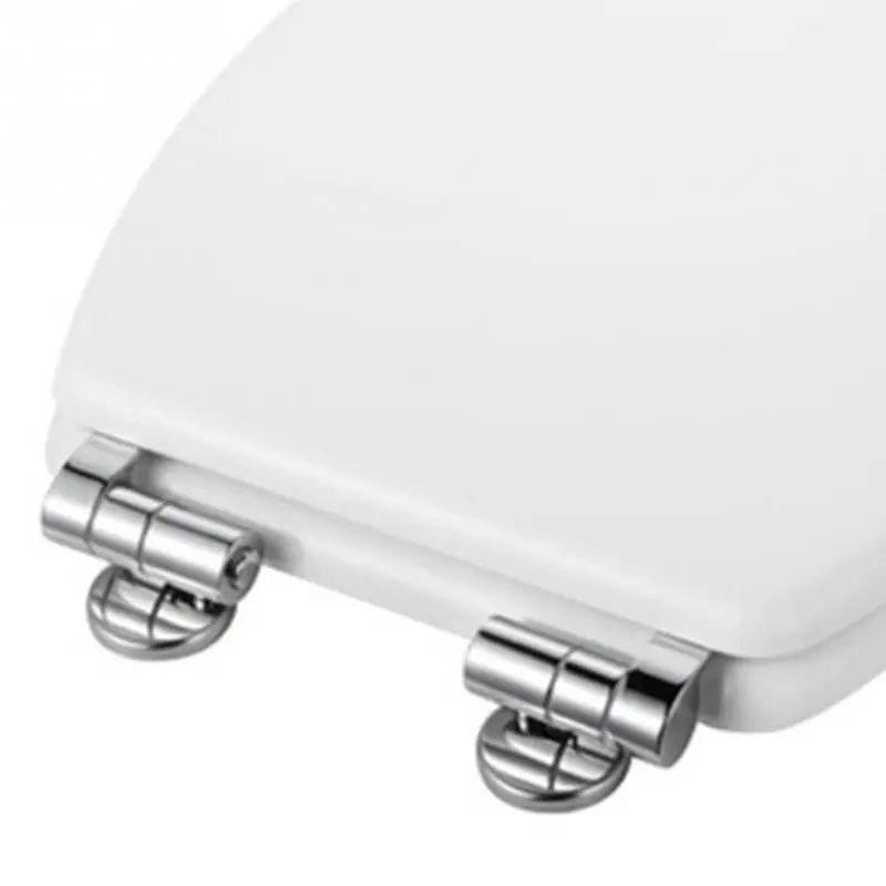 

Alloy Replacement Toilet Seat Hinges Mountings Set Chrome with Fittings Screws For Toilet Accessories