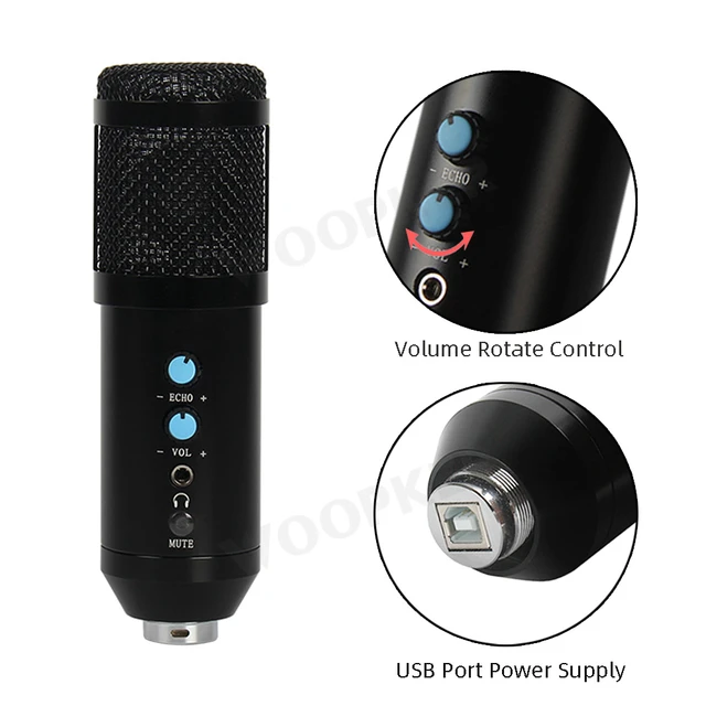 USB Reverberation Computer Microphone PC Gamer Live Broadcast Mic For KTV,  Meeting, Stage, Interview, Recording Microphones - AliExpress