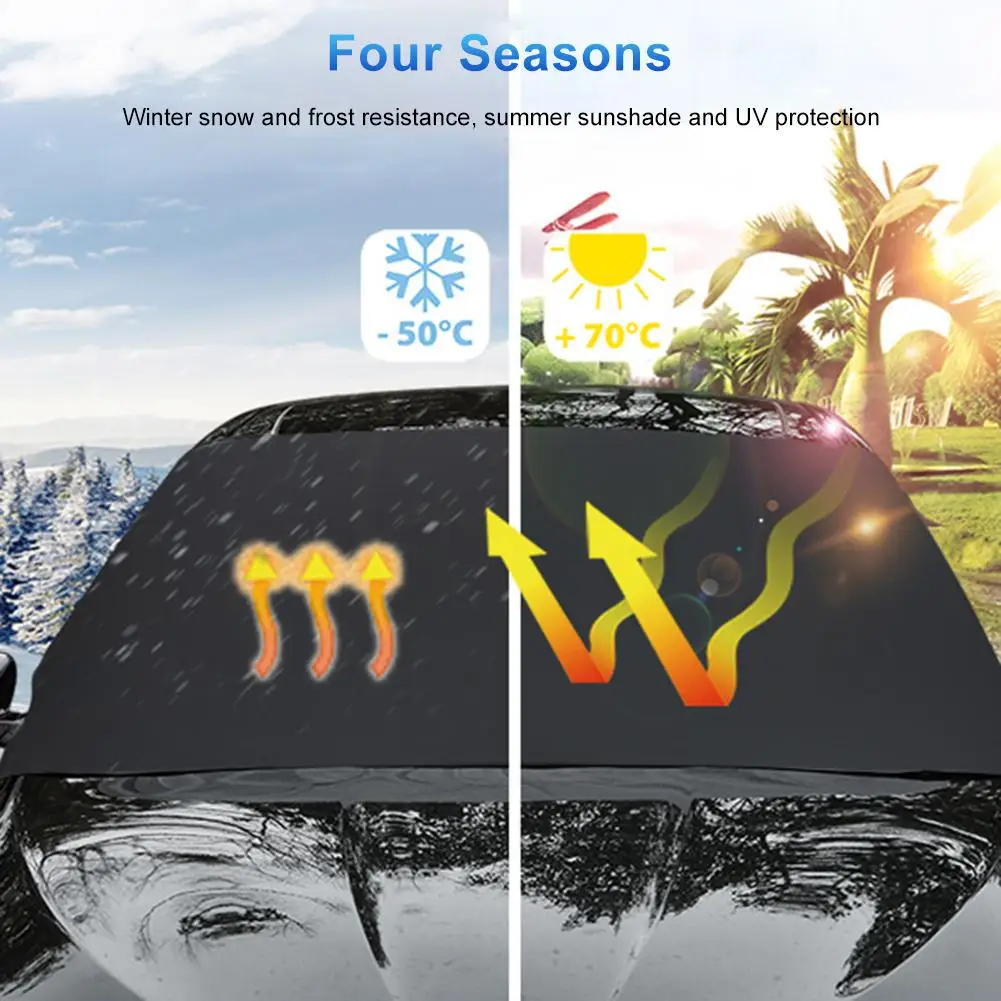 

Universal Strong Magnet Car Sunshade Cover Snow Ice Shield For Windshield Winter Car Front Window Cover Auto Sunshade Car Stylin
