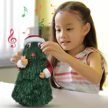 Электрический Санта-Клаус, вращающаяся игрушка, домашний орнамент, рождественские вечерние поделки, Рождественский Декор для дома, рождественские игрушки для детей, подарок