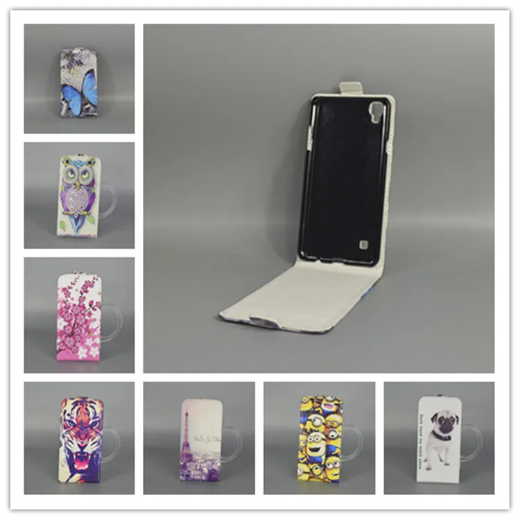 Для LG X style K200DS Skin F740L вертикальный откидной Чехол с милым рисунком открывающийся