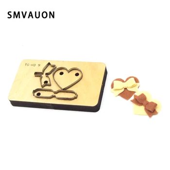 

Border Die Bow-knot Gift Packing Cutter Mold Diy Heart Bow Handicraft Tool New Year Ornament Wood Die Craft Party Home SMVAUON