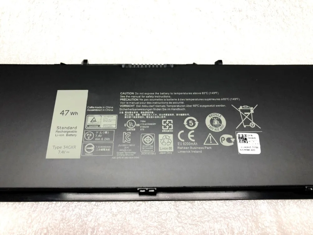 ONEVAN 7,4 V 47WH 34GKR ноутбук Батарея для DELL Latitude E7420 E7440 E7450 3rnfd V8XN3 G95J5 34GKR 0909H5 0G95J5 5K1GW реальные 47Wh
