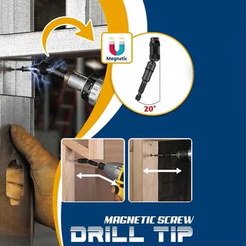 

Magnetic Screw Drill Tip Magnetic Screw Drill Tip Quick Change Locking Bit Holder with Spring Release Electric Screwdriver Drill
