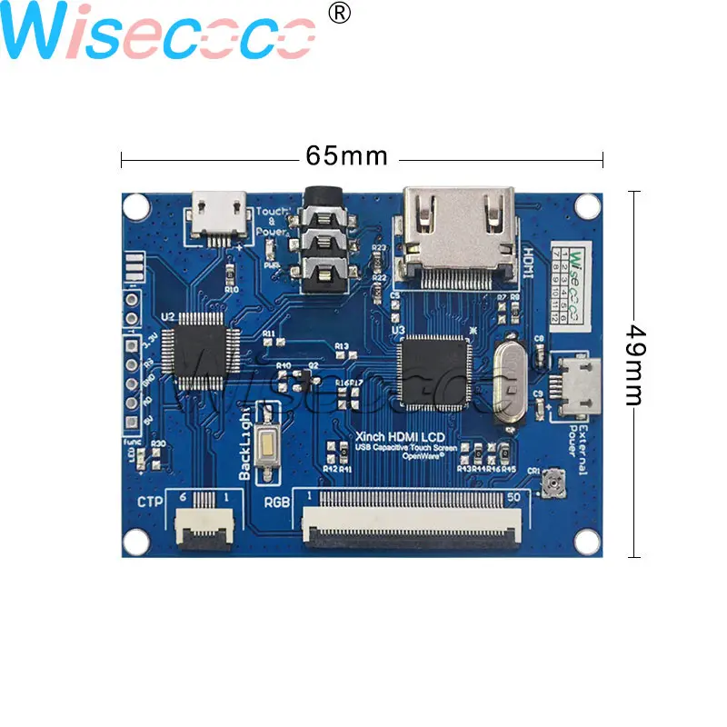 Wisecoco новый RGB LVDS HDMI USB драйвер плата контроллера совместимый с емкостной