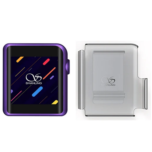 Purple and Clip case SHANLING M0 мини mp3-плеер ES9218P 32 бит/384 кГц Bluetooth AptX LDAC DSD mp3 FALC портативный музыкальный Hi-Res аудио плеер - Цвет: Purple and Clip case
