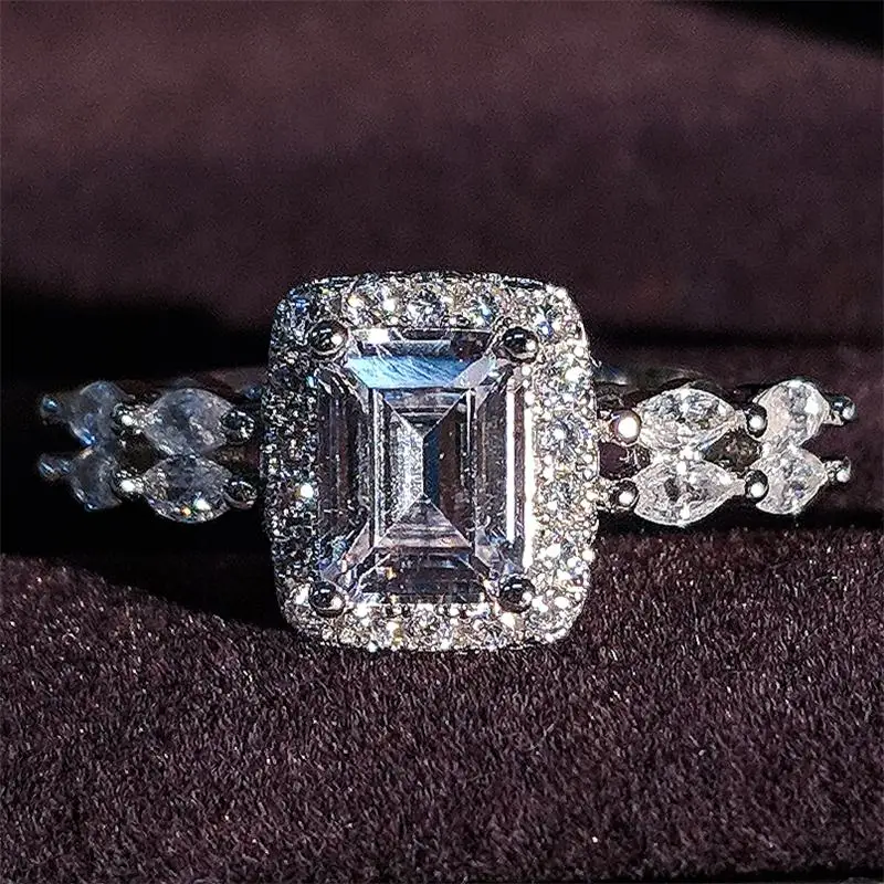 Новинка 2020 роскошное обручальное кольцо принцессы из стерлингового серебра 925