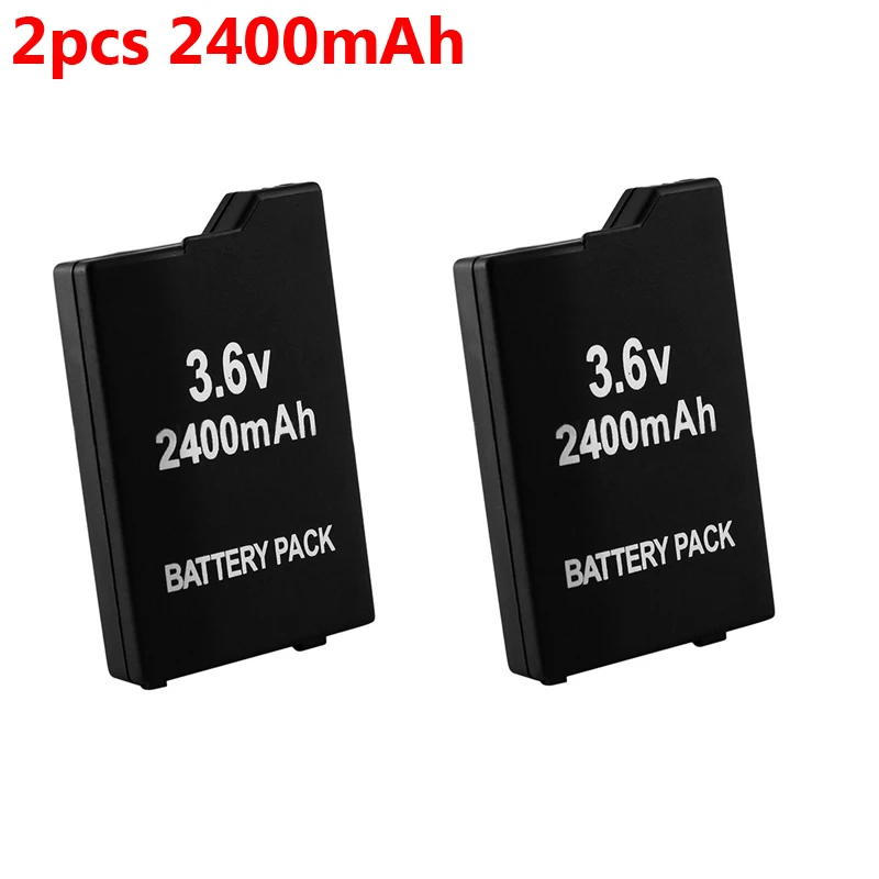 

2Pcs 3.6V 2400mAh Replacement Batteries For Sony PSP2000 PSP3000 PSP 2000 PSP 3000 Gamepad for PlayStation Portable Controller