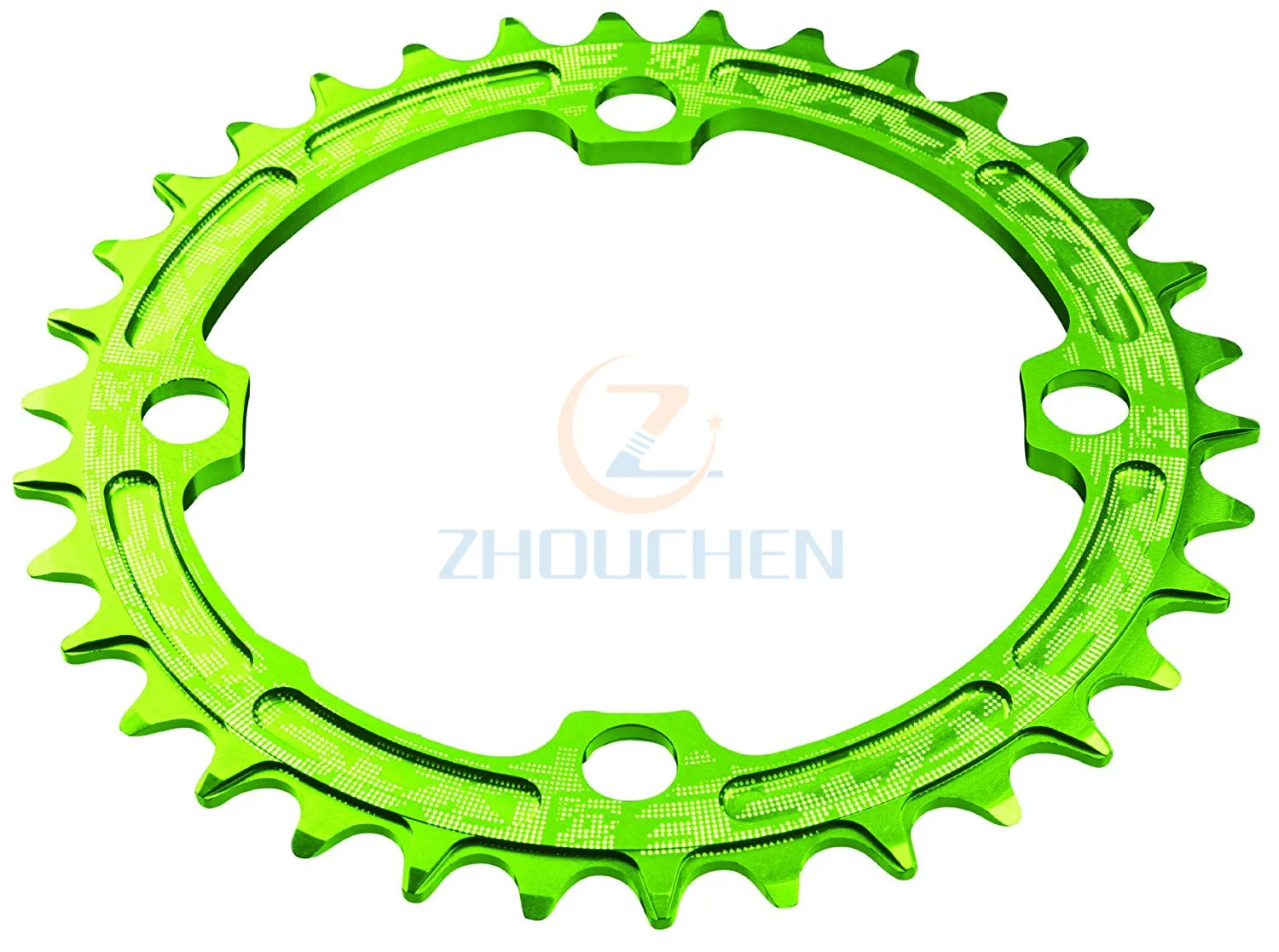 green Кольцо с одной цепочкой RaceFace 104 мм - Цвет: green