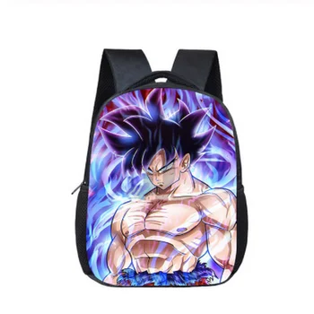 

12inch Children School Bags Anime Dragon Ball Z Printed Kids Boys Bookbag Kindergarten Student Small School Bags