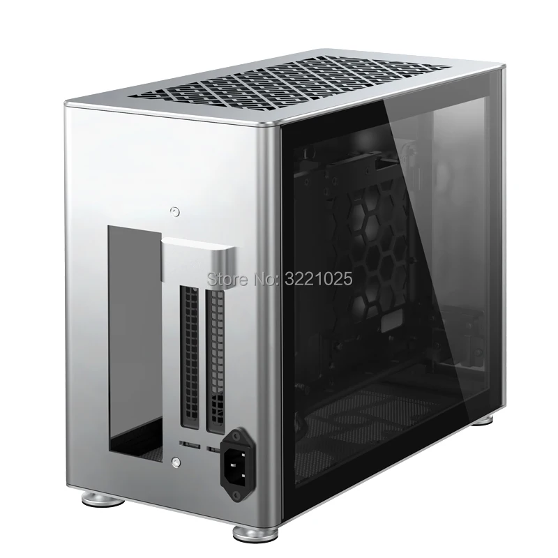 Jonsbo A4 серебро A4S ITX шасси поддерживает 240 с водяным охлаждением SFX-L блок питания алюминиево-магниевый настольный компьютер