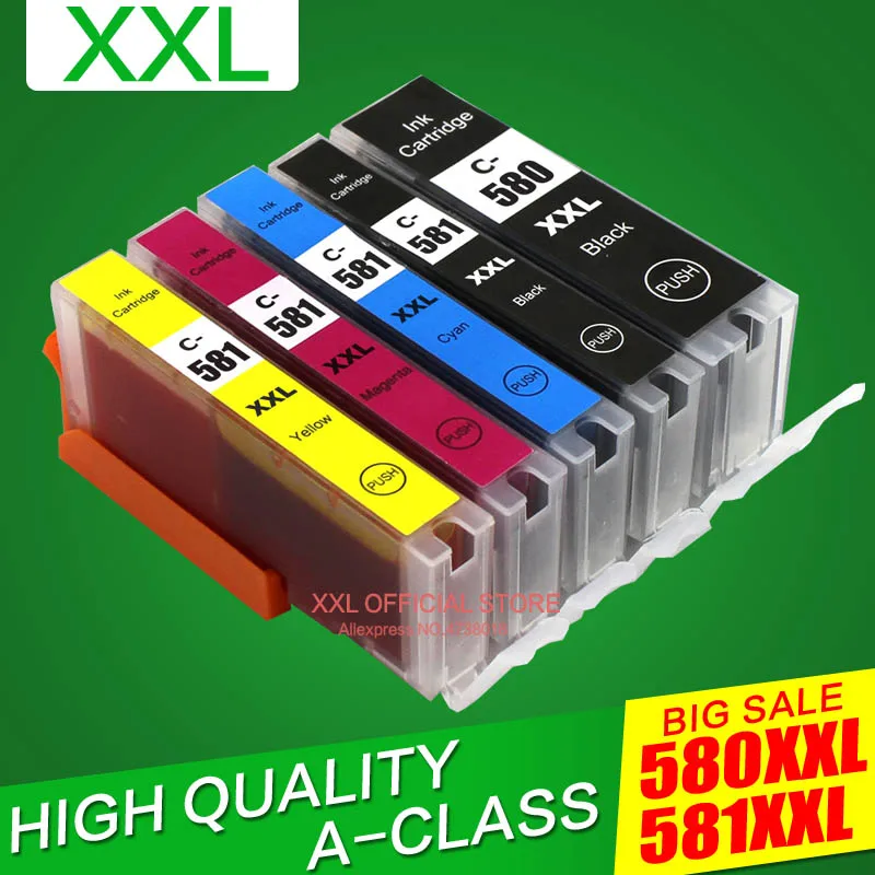 Canon Printer Cartridge 580 581  Compatible Ink Cartridges 580 - New  580xxl 581xxl - Aliexpress