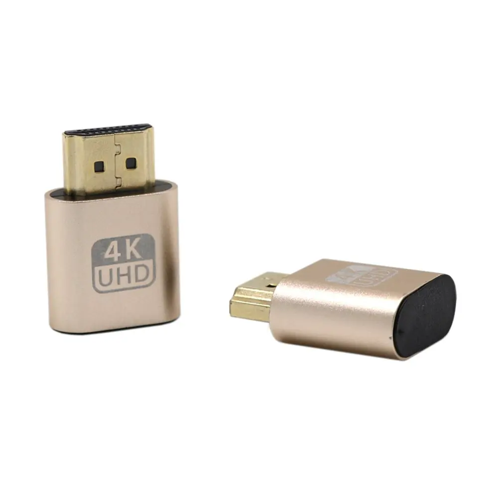 VGA HDMI Dummy Plug Virtual Display Emulator Adapter DDC Edid Support 1920x1080P For Video Card BTC Mining Miner