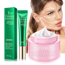 1PCS Face Cream Whitening Remove Dark Spots Face Gel Repair Fade Freckls Cream +1PCS Anti-Aging Wrinkle Eye Cream Eyes Skin Care