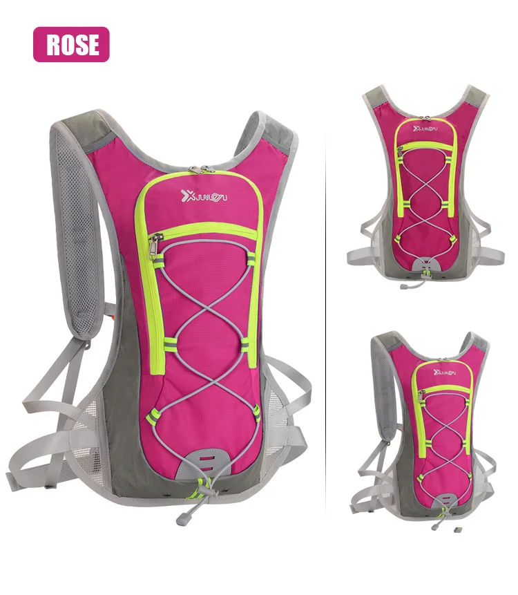 2 в 1 велосипедный рюкзак водонепроницаемая сумка через плечо ультралегкий спортивный рюкзак для верховой езды MTB гидратационный рюкзак сумка для бега велосипеда - Цвет: Красный