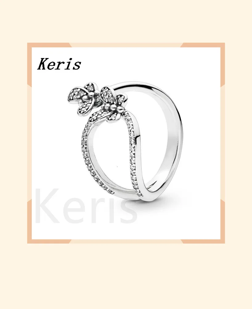 925 серебро Новое Стерлинговое Весна 197920cz bedazzling кольцо бабочки