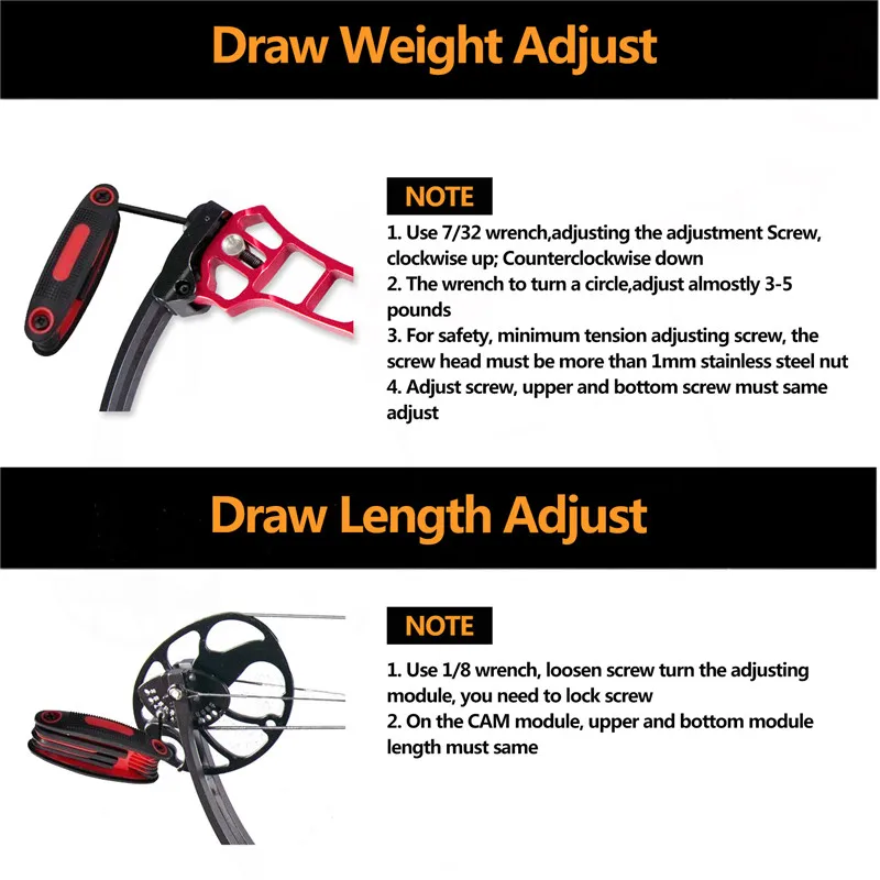 1Set Tournament Compound Bow 19-70lbs Adjustable Import Limb Archery Professional Shooting with Bow and Arrow Set Accessories