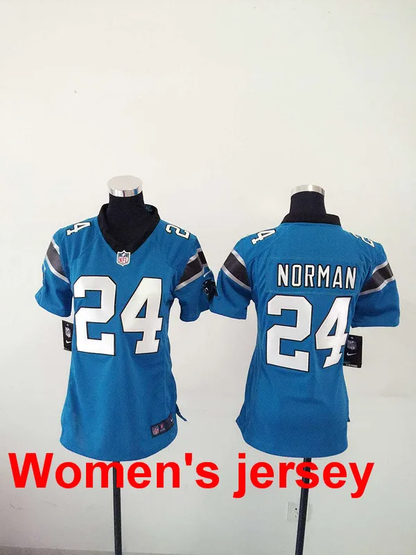 A+++ для женщин, для девушек, сшитые, Carolina s ladies 1 Cam Newton 59 Luke Kuechly, Вышивка логотипов, Размеры s-XXL, Джерси - Цвет: Черный