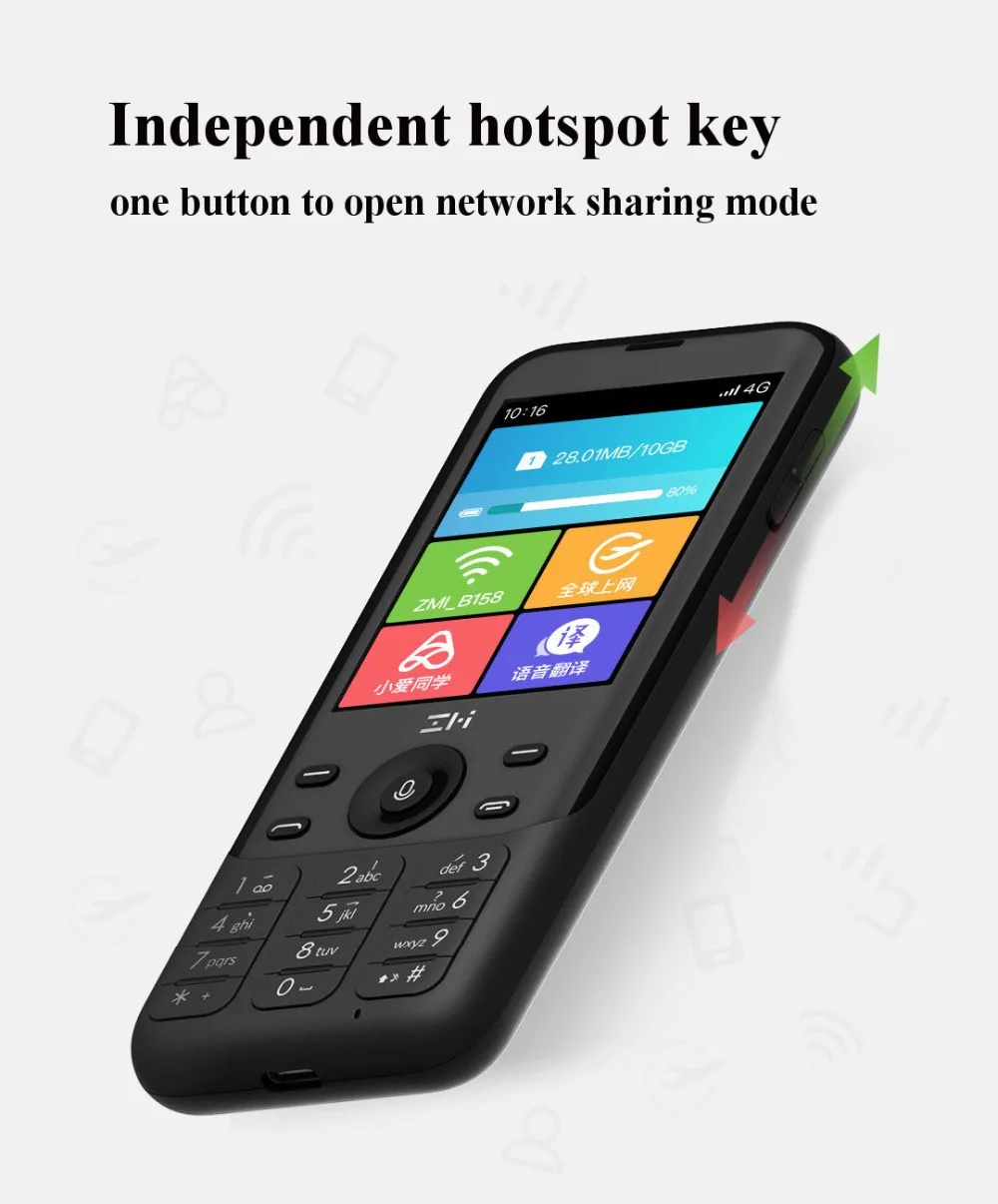 Xiaomi youpin ZMI Z1 4G Network Wifi Multi-user Hotspot Sharing 5000mAh Power Bank Feature (3)
