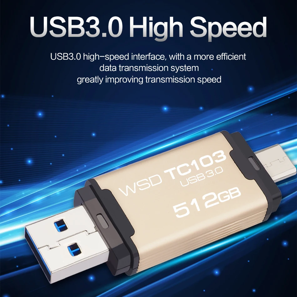 WANSENDA OTG USB 3 0 type C флеш накопитель 512 ГБ 256 для ПК 128 Гб 64 32 16 Флешка карта памяти|USB