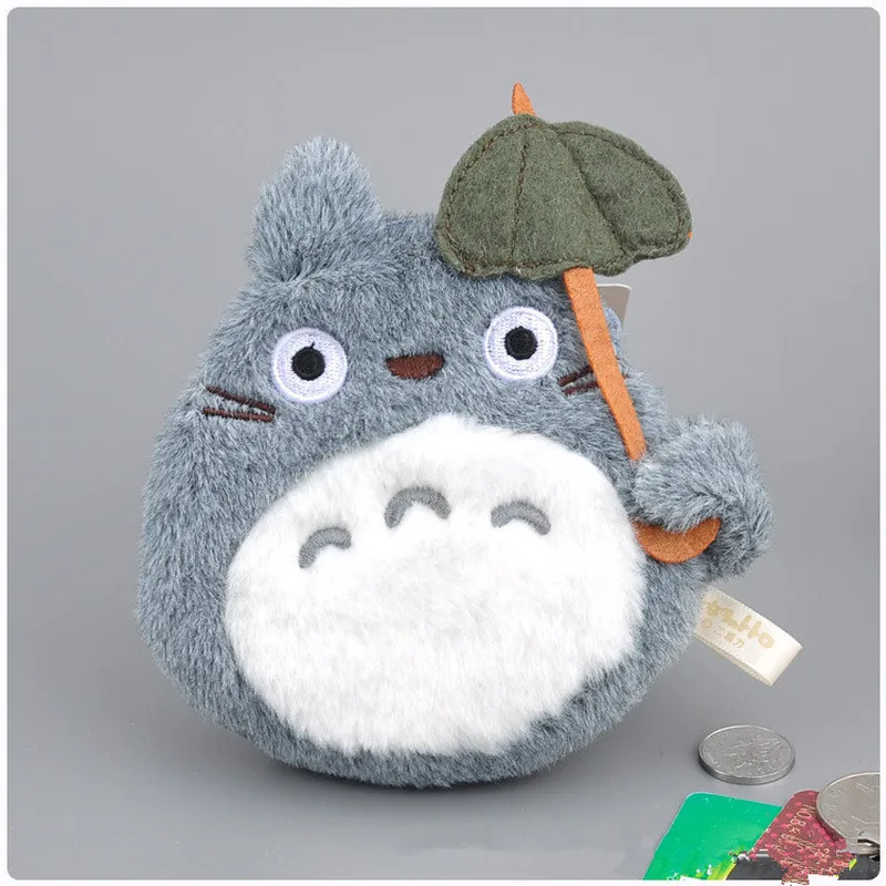 12 см Симпатичный плюшевый мягкий кошелек Totoro сумка с листьями доставка Кики
