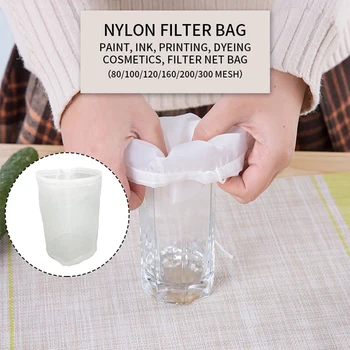 

Practical Food Nut Milk Tea Fruit Juice Coffee Wine Nylon Mesh Net Strain Herb Liquid Filter Bag Kitchen Accessories