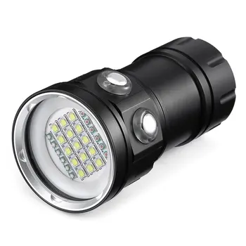 

LED Diving Flashlight XHP90 LED Photography Video light underwater 100m waterproof Tactical torch Lamp