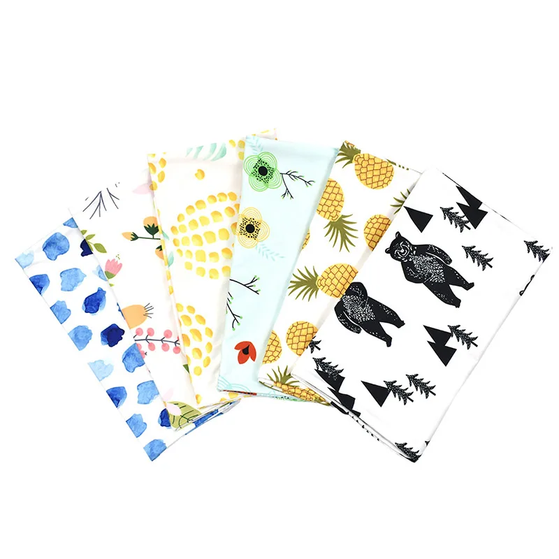 

Newborn Baby Swaddle Wrap Two Piece Set With Hair Band Baby Swaddle Blanket Flower Pattern Anti-Kick Infant Cotton Sleeping Bag