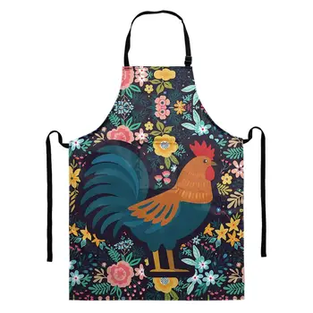 

Funny Rooste/Cock Kitchen Home Waist Bib Custom Apron for Cooking BBQ Party Cooking Accessories Bib Pinafore Aprons Women Aprons
