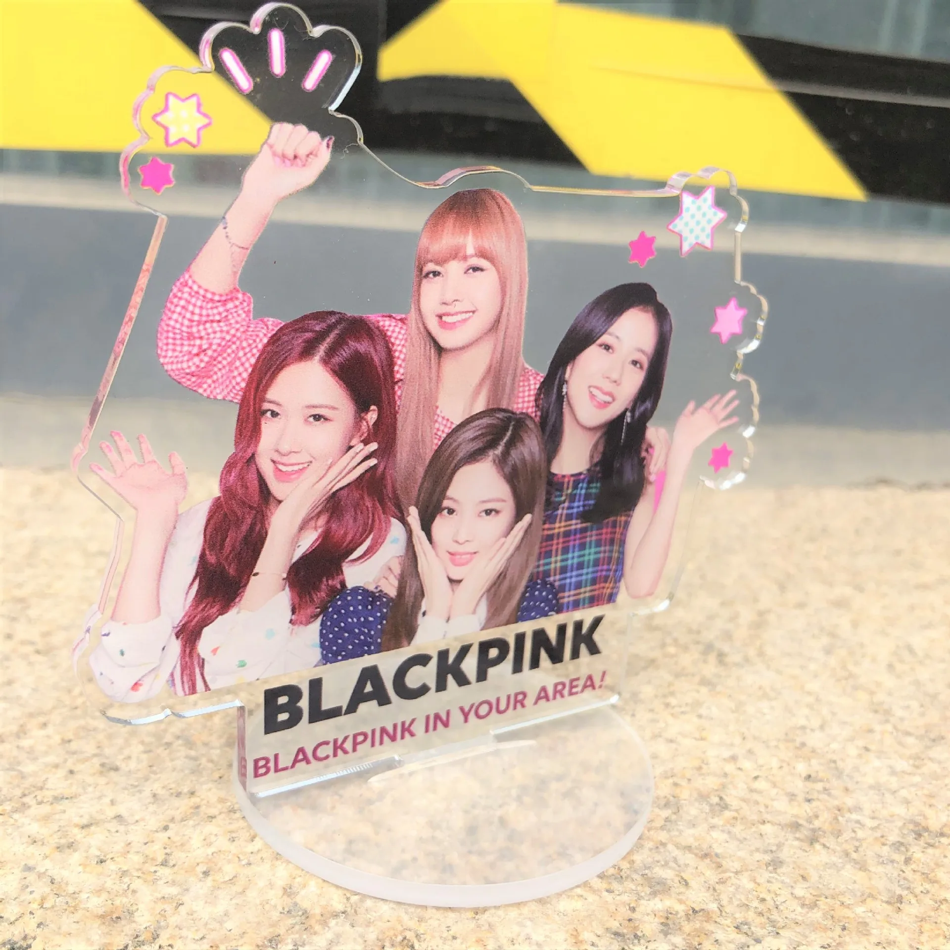 KPOP креативные черные розовые акриловые украшения картина на столе Blackpink kpop корейские принадлежности для любителей коллекции