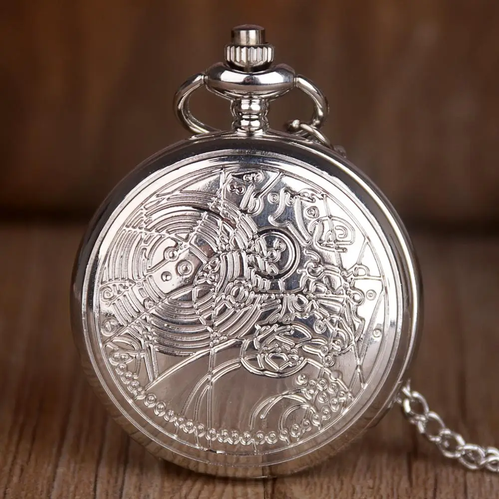 Мода Fob часы Доктор Кто стиль Винтаж кварцевые карманные часы ожерелье кулон лучший подарок