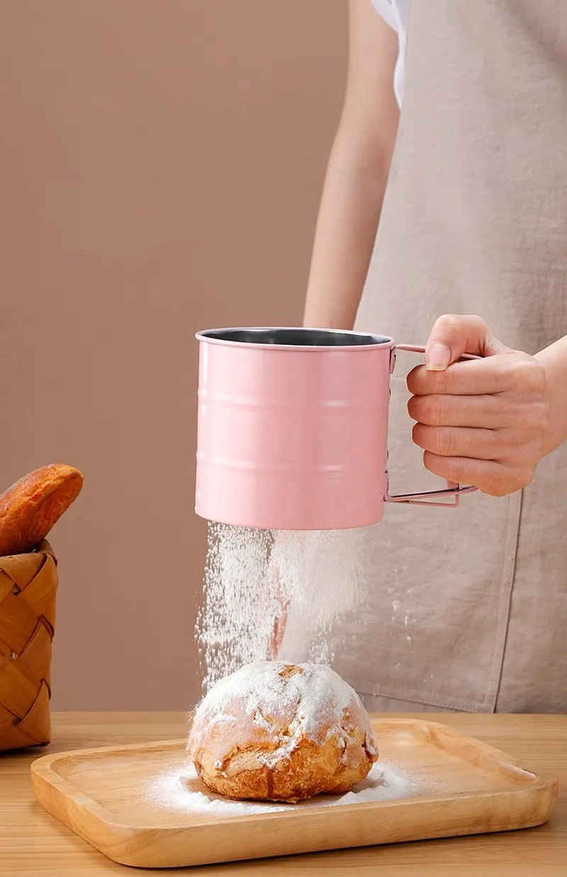 Handheld Flour Sieves Bakery Pastry Screen Kitchen Tools Accessories Cake Baking Supplies Cooking Gadgets Sugar Powder Sifters